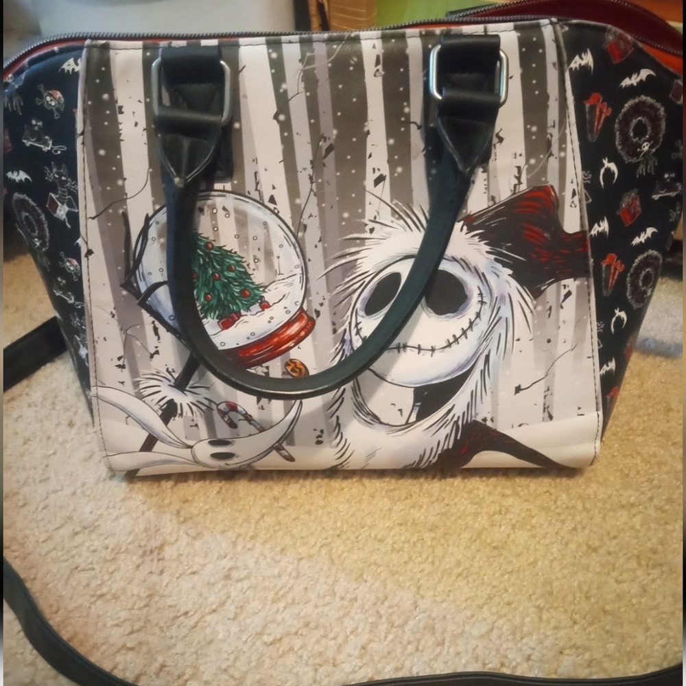 Loungefly The Nightmare Before Christmas Jack & Zero Satchel Bag